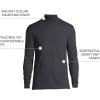 Lands’ End Men’s Super-T Cotton-Blend Mock Turtleneck Shirt(Black)
