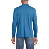 Lands’ End Men’s Super-T Cotton-Blend Mock Turtleneck Shirt(Blue Hyacinth)