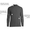 Lands’ End Men’s Super-T Cotton-Blend Mock Turtleneck Shirt(Dark Charcoal Heather)