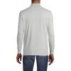 Lands’ End Men’s Super-T Cotton-Blend Mock Turtleneck Shirt(Gray Heather)