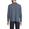 Lands’ End Men’s Super-T Cotton-Blend Mock Turtleneck Shirt(Nightfall Blue Heather)