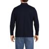 Lands’ End Men’s Super-T Cotton-Blend Mock Turtleneck Shirt(Radiant Navy)