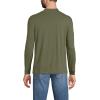 Lands’ End Men’s Super-T Cotton-Blend Mock Turtleneck Shirt(River Stone Green)