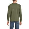 Lands’ End Men’s Super-T Long Sleeve Henley Shirt(River Stone Green)