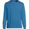 Lands’ End Men’s Super-T Long Sleeve T-Shirt(Blue Hyacinth)