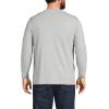 Lands’ End Men’s Super-T Long Sleeve T-Shirt(Gray Heather)