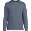 Lands’ End Men’s Super-T Long Sleeve T-Shirt(Nightfall Blue Heather)