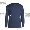 Lands’ End Men’s Super-T Long Sleeve T-Shirt(Radiant Navy)