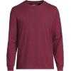 Lands’ End Men’s Super-T Long Sleeve T-Shirt(Rich Burgundy Heather)