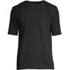 Lands’ End Men’s Super-T Short Sleeve T-Shirt with Pocket(Black)
