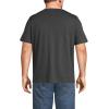 Lands’ End Men’s Super-T Short Sleeve T-Shirt with Pocket(Dark Charcoal Heather)