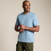 Lands’ End Men’s Super-T Short Sleeve T-Shirt with Pocket(Light Storm Blue)