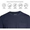 Lands’ End Men’s Super-T Short Sleeve T-Shirt with Pocket(Radiant Navy)
