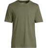 Lands’ End Men’s Super-T Short Sleeve T-Shirt with Pocket(River Stone Green)