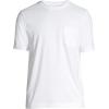 Lands’ End Men’s Super-T Short Sleeve T-Shirt with Pocket(White)
