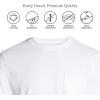Lands’ End Men’s Super-T Short Sleeve T-Shirt with Pocket(White)