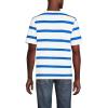 Lands’ End Men’s Super-T Short Sleeve T-Shirt(White/Nautical Blue Stripe)