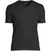 Lands’ End Men’s Super-T Short Sleeve V-Neck T-Shirt(Dark Charcoal Heather)