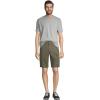 Lands’ End Men’s Super-T Short Sleeve V-Neck T-Shirt(Gray Heather)
