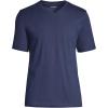 Lands’ End Men’s Super-T Short Sleeve V-Neck T-Shirt(Radiant Navy)