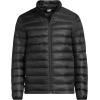 Lands’ End Men’s Wanderweight Ultralight Packable Down Jacket(Black)