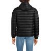 Lands’ End Men’s Wanderweight Ultralight Packable Hooded Down Jacket(Black)