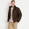 Lands’ End Men’s Wide Channel 600 Down Puffer Jacket(Rich Coffee)