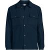 Lands’ End Men’s Wool Blend Shirt Jacket(Radiant Navy)