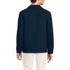 Lands’ End Men’s Wool Blend Shirt Jacket(Radiant Navy)