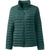 Lands’ End School Uniform Women’s’ ThermoPlume Jacket(Evergreen)