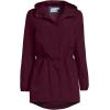 Lands’ End Squall Packable Waterproof Raincoat(Lush Burgundy)