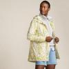 Lands’ End Squall Packable Waterproof Raincoat(Pale Yellow/Ivory Tulip)
