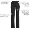 Lands’ End Starfish Mid Rise Straight Leg Pants(Black)
