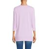 Lands’ End Women’s 3/4 Sleeve Supima Cotton Crewneck Tunic(Light Violet Heather)