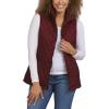 Lands’ End Women’s 3-in-1 Systems Jacket with Removable Puffer Vest(Red)