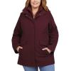 Lands’ End Women’s 3-in-1 Systems Jacket with Removable Puffer Vest(Red)