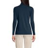 Lands’ End Women’s American-Grown Supima Cotton Fitted Long Sleeve Turtleneck(Radiant Navy)