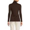 Lands’ End Women’s American-Grown Supima Cotton Fitted Long Sleeve Turtleneck(Rich Coffee)