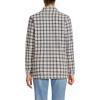 Lands’ End Women’s Anyweather Fleece Shirt Jacket(Ivory Latte Plaid)