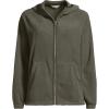 Lands’ End Women’s Anyweather RainDefense Fleece Full Zip Jacket(Forest Moss)