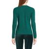 Lands’ End Women’s Cashmere Cardigan Sweater(Bright Evergreen Donegal)