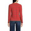 Lands’ End Women’s Cashmere Cardigan Sweater(Compass Red/Camel Breton)
