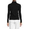 Lands’ End Women’s Cashmere Turtleneck Sweater(Black)