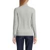 Lands’ End Women’s Cashmere Turtleneck Sweater(Gray/Black Donegal)