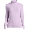 Lands’ End Women’s Cashmere Turtleneck Sweater(Light Soft Amethyst)