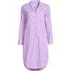 Lands’ End Women’s Cotton Poplin Long Sleeve Sleepshirt Nightgown(Whisper Lilac)