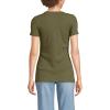 Lands’ End Women’s Cotton Rib Knit T-Shirt(Olive Drab)