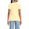 Lands’ End Women’s Cotton Rib Knit T-Shirt(Pale Yellow)