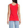 Lands’ End Women’s Cotton Tank Top(Coral Red)