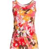 Lands’ End Women’s Cotton Tank Top(Coral Rock Multi Floral)